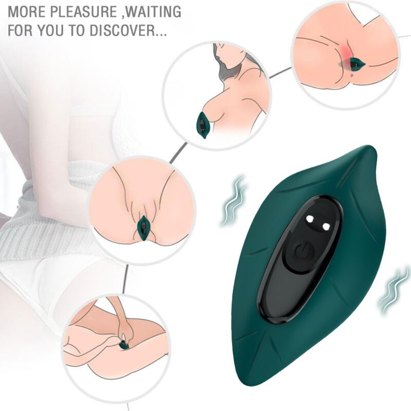 ARMONY - ESTIMULADOR E VIBRADOR CONTROLE REMOTO VERDE - Imagem 3