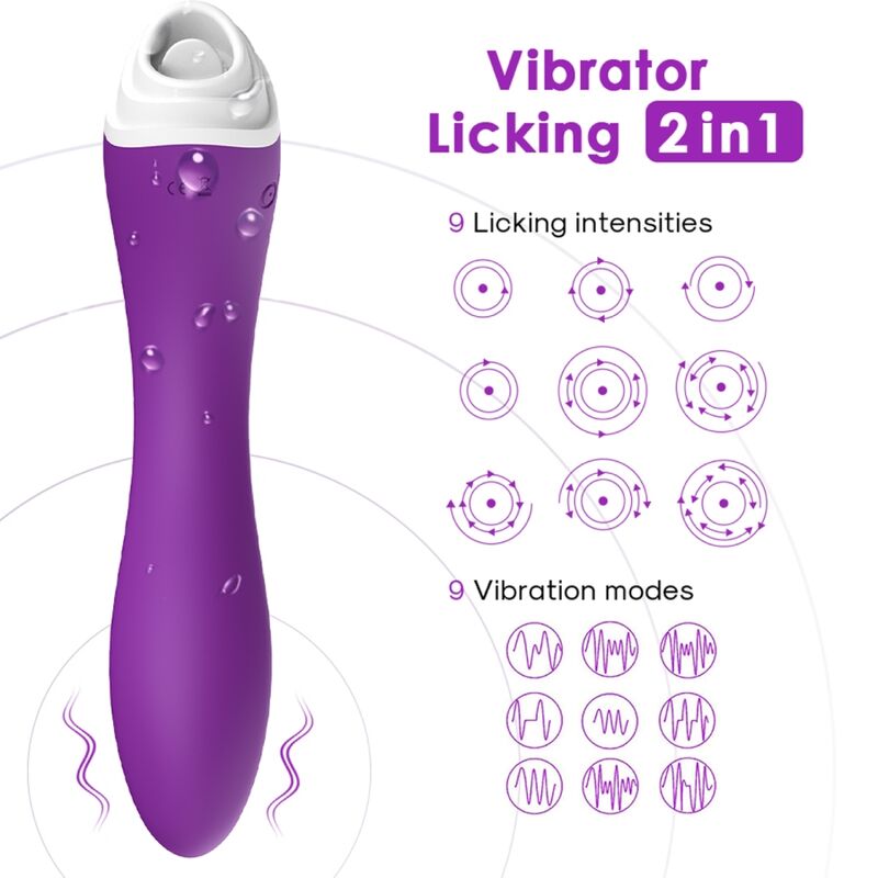 ARMONY - FAIRYLAND LAMINDO CLITOR VIBRANTE E VIBRADOR ROXO - Imagem 2
