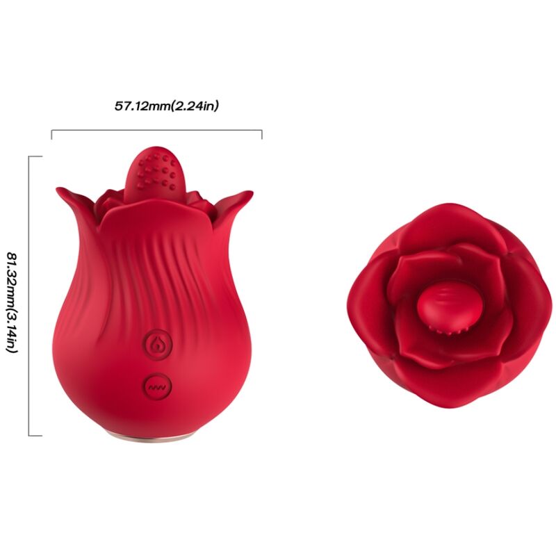 ARMONY - VIBRADOR E ESTIMULADOR ROSA VERMELHO - Imagem 4