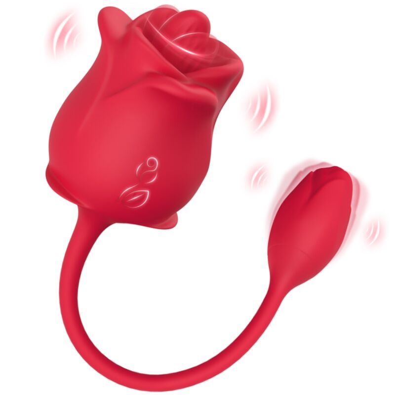 ARMONY - ESTIMULADOR E VIBRADOR ROSA COLA VERMELHO - Imagem 5