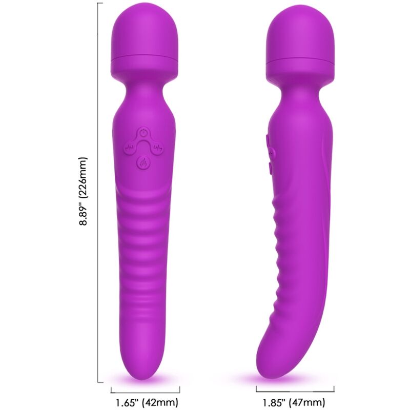 ARMONY - MASSAGER MISSION E VIBRADOR EFEITO DE CALOR ROXO - Imagem 3