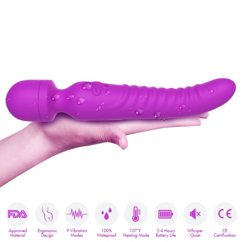ARMONY - MASSAGER MISSION E VIBRADOR EFEITO DE CALOR ROXO - Imagem 2