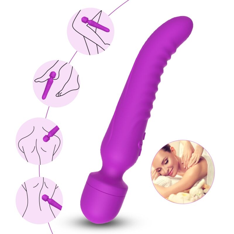 ARMONY - MASSAGER MISSION E VIBRADOR EFEITO DE CALOR ROXO - Imagem 4