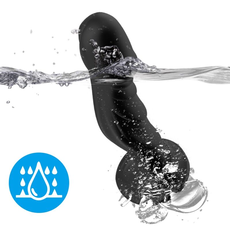 ARMONY - VIBRADOR DILDO E PLUG ANAL CONTROLE REMOTO PRETO - Imagem 3