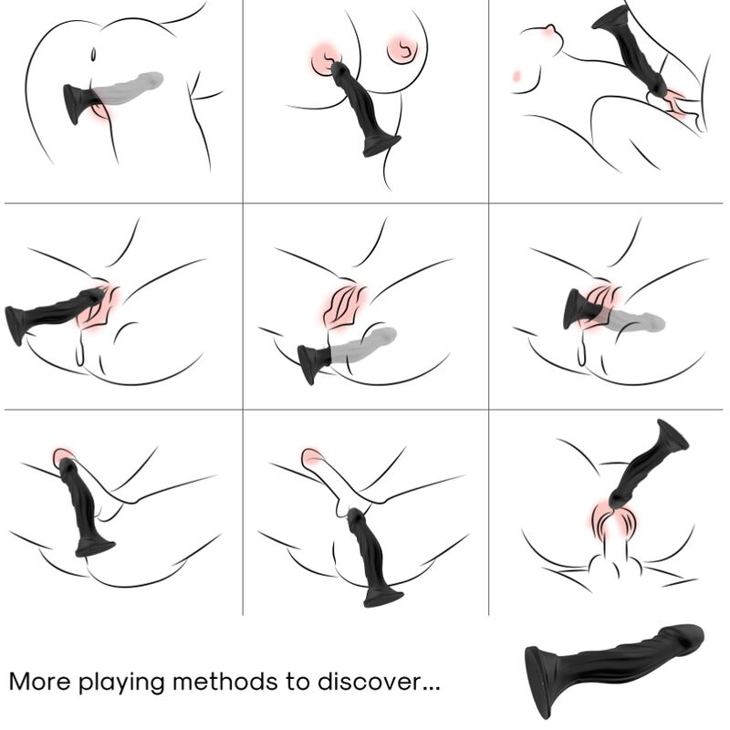 ARMONY - VIBRADOR DILDO E PLUG ANAL CONTROLE REMOTO PRETO - Imagem 2