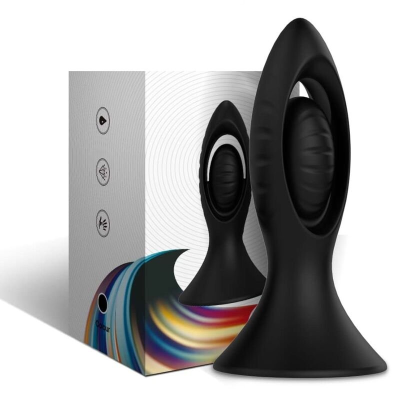 ARMONY - VIBRADOR E PLUG ANAL SILICONE PRETO - Imagem 5