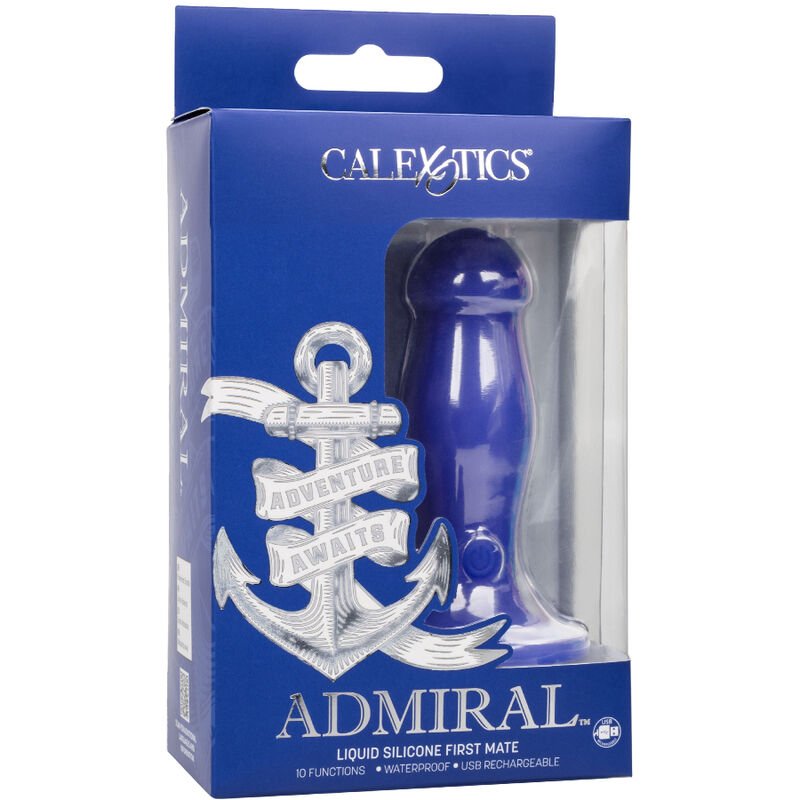 CALEXOTICS - ADMIRAL VIBRADOR ANAL PLUG PRIMEIRO IMEDIATO AZUL - Imagem 5