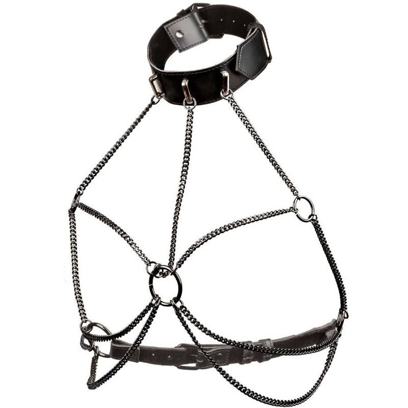 CALEXOTICS - EUPHORIA PLUS SIZE MULTI CHAIN COLLAR ARNÊS - Imagem 4
