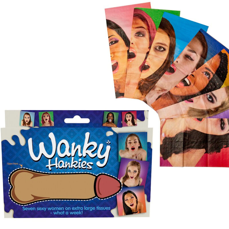 SPENCER  FLEETWOOD - WANKY HANKIES 7 LENÇOS EXTRA GRANDES PARA MULHERES