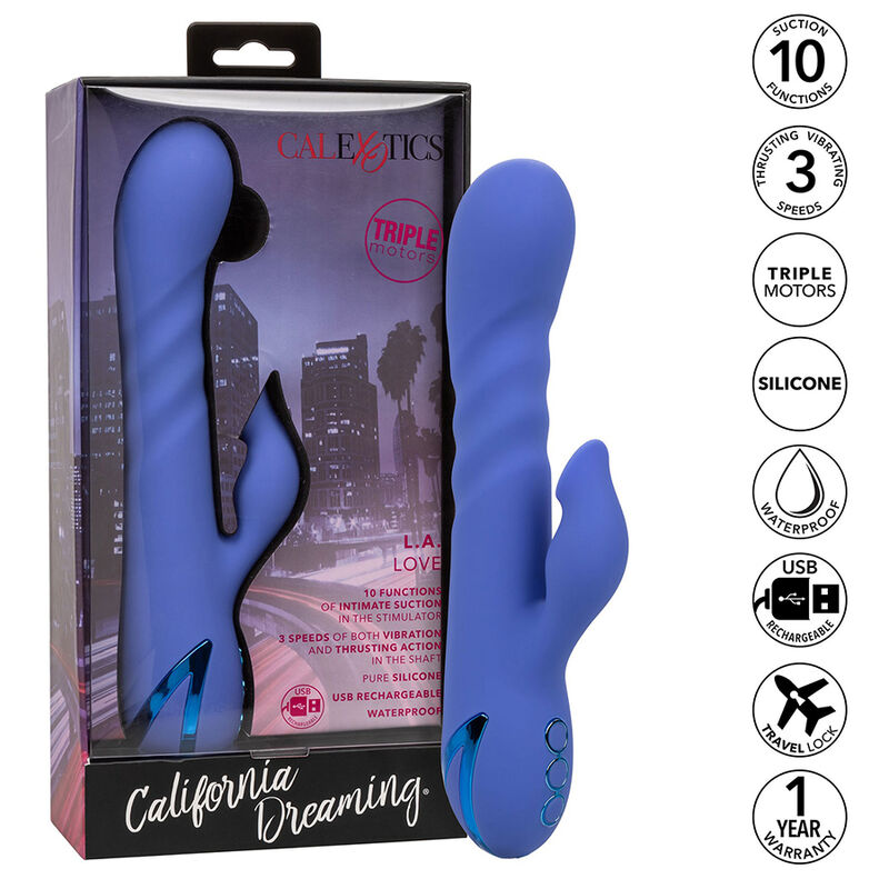 CALEXOTICS - LA LOVE VIBRADOR SUCKER BLUE POR CALIFORNIA DREAMING - Imagem 2