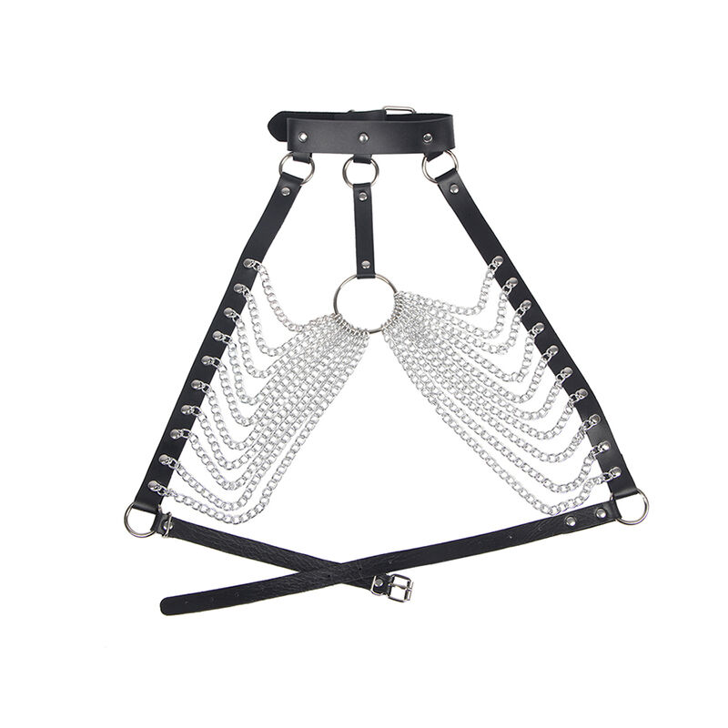 SUBBLIME - ARNÊS DE PEITO COM GRANDES ANÉIS DE CORRENTE MANHO ÚNICO - Imagem 4