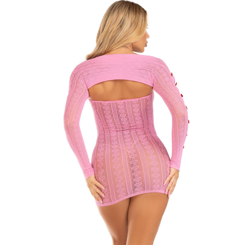 LEG AVENUE - VESTIDO CORAÇÃO E LAÇOS ROSA TAMANHO ÚNICO - Imagem 3