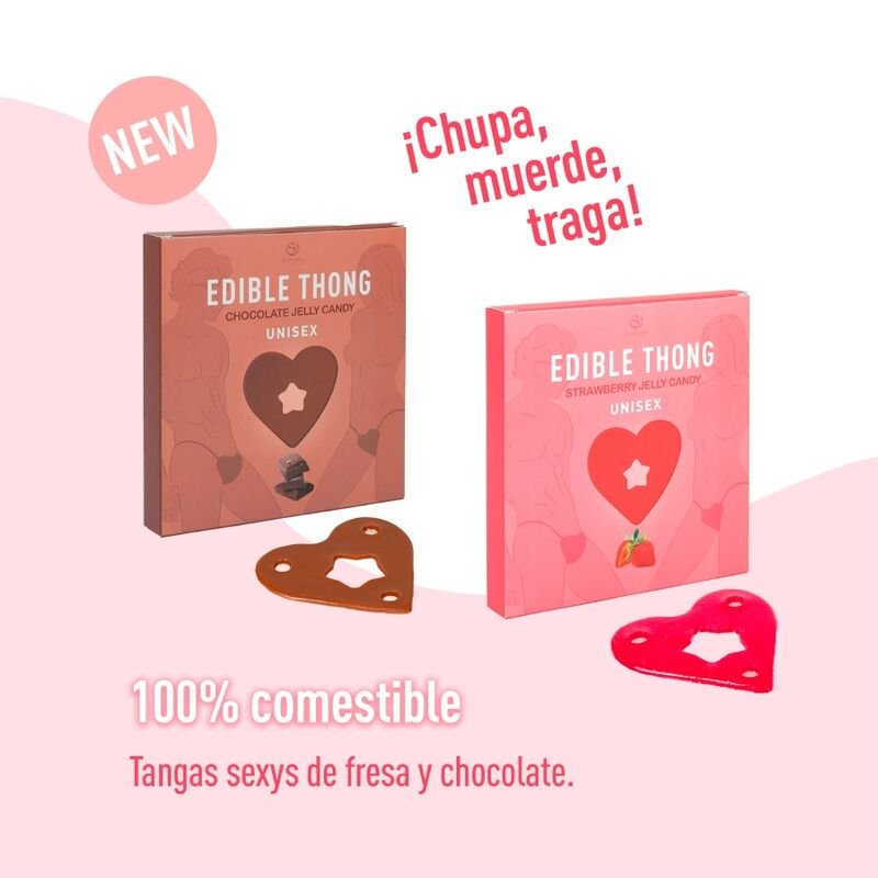 SECRET PLAY - TANGA DE GOMA DE MORANGO - Imagem 4