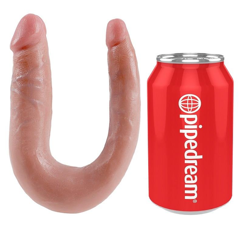 KING COCK - DILDO DE DUPLA PENETRAO 12.7 CM NATURAL - Imagem 4