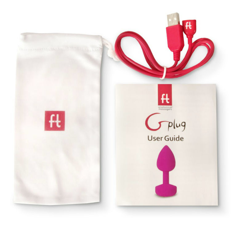 G-VIBE - FUNTOYS GPLUG ANAL VIBRADOR RECARREGVEL PEQUENO NEON ROSA 3CM - Imagem 4