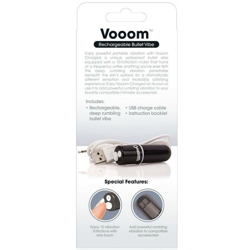 SCREAMING O - BALA VIBRANTE RECARREGVEL VOOOM PRETA - Imagem 4