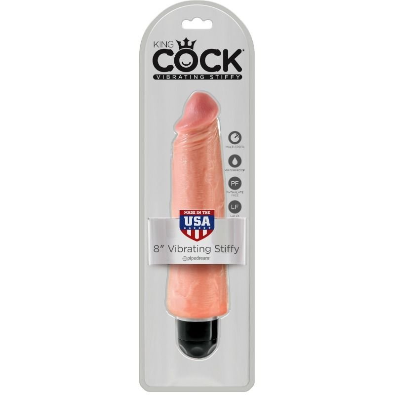 KING COCK - VIBRADOR REALÍSTICO STIFFY 20.3 CM NATURAL - Imagem 3