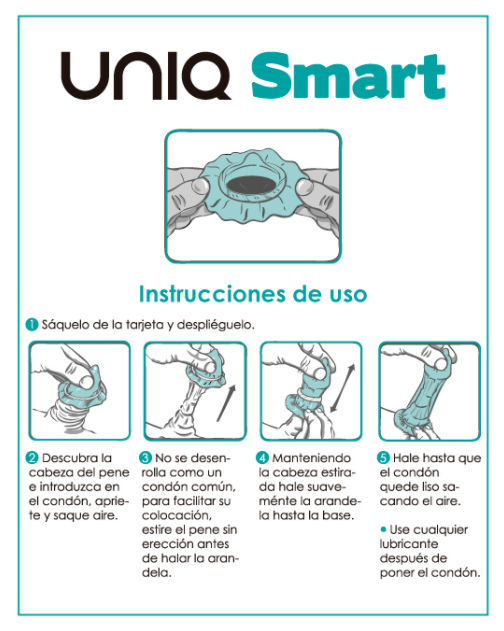 UNIQ - SMART LATEX FREE PRE-ERECTION CONDOMS 3 UNITS - Imagem 2