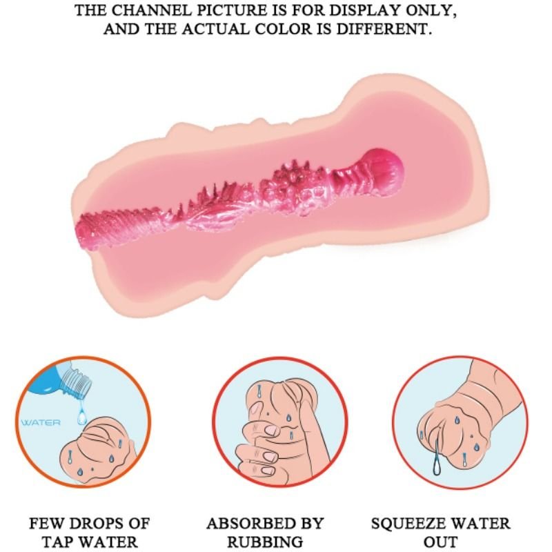CRAZY BULL - MASTURBADOR DE VAGINA DE PELE DE GUA COM BALAS VIBRANTES - Imagem 5