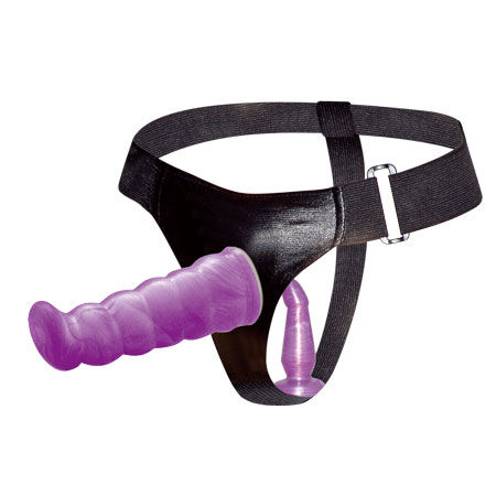 BAILE - ARNÊS ANAL E VAGINAL FÊMEA LILAC GPOINT 17 CM - Imagem 3