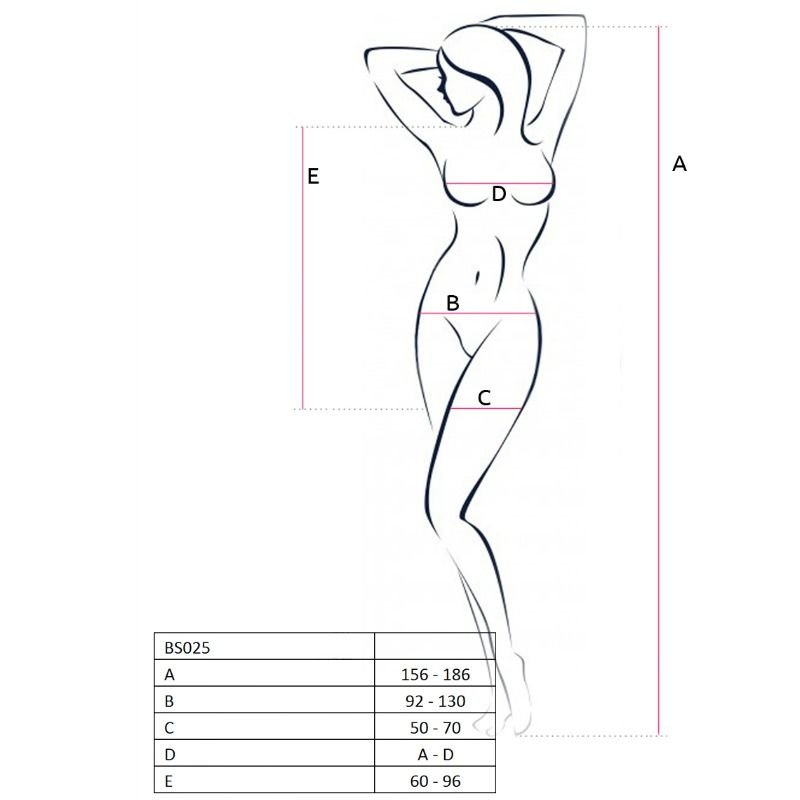 PASSION - MULHER BS025 BODYSTOCKING VESTIDO BRANCO ESTILO TAMANHO ÚNICO - Imagem 2