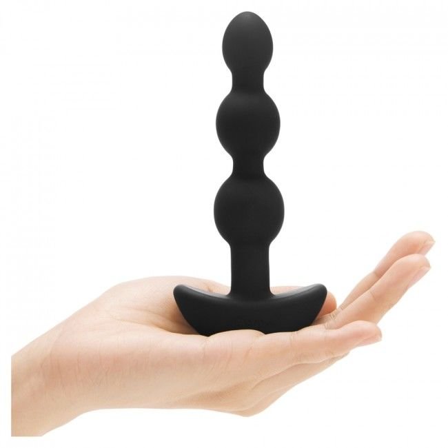 B-VIBE - TRIPLET ANAL CONTAS DE CONTROLE REMOTO PRETAS - Imagem 2
