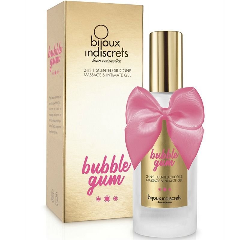 BIJOUX - BUBBLE GUM GEL 2 EM 1 SILICONE GOMA DE MORANGO 100 ML - Imagem 2