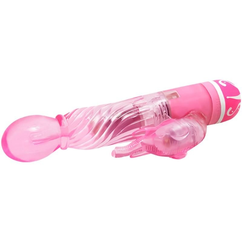 BAILE - VIBRADOR MULTIVELOCIDADE COM ESTIMULADOR ROSA - Imagem 3
