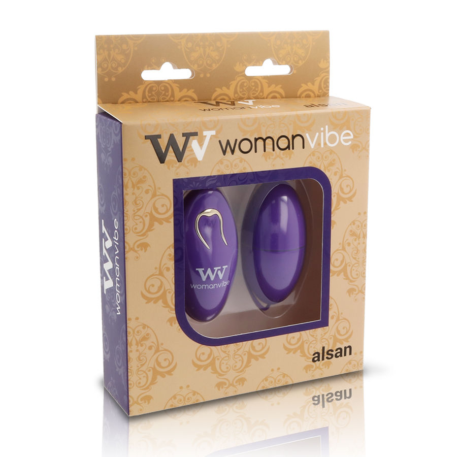 WOMANVIBE - ALSAN EGG CONTROLE REMOTO PRETO SILICONE ROXO - Imagem 3