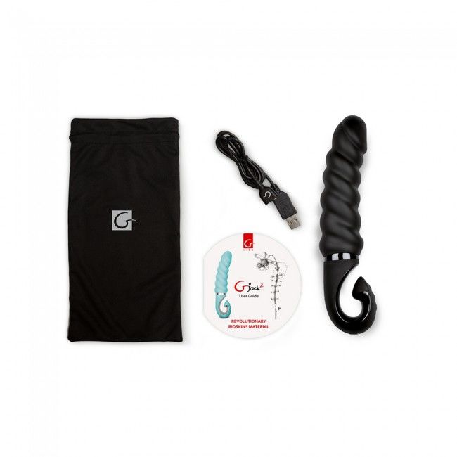 G-VIBE - G-JACK 2 - DILDO VIBRANTE PRETO - Imagem 4