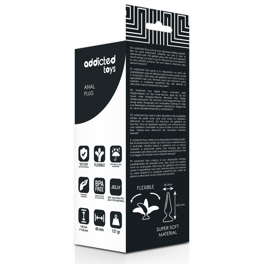 ADDICTED TOYS - PLUG ANAL 14.5 CM PRETO - Imagem 2