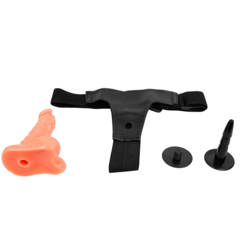 BAILE - ARNÊS COM PÊNIS REALISTA E CALA AJUSTVEL ULTRA APAIXONADA 15.5 CM - Imagem 5