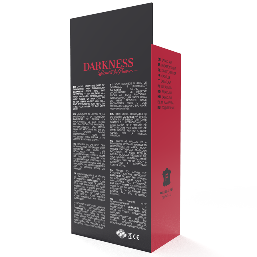 DARKNESS - MSCARA DE SUBJUGAO PRETA - Imagem 4