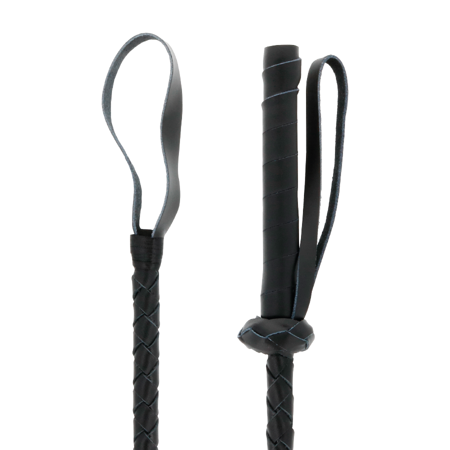 DARKNESS - CHICOTE BDSM FETICHE DE COURO 60 CM - Imagem 2