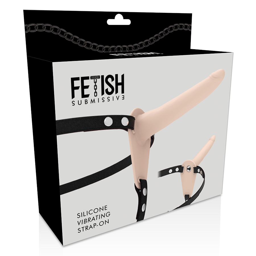 FETISH SUBMISSIVE HARNESS - VIBRADOR DE SILICONE DE CARNE 15 CM - Imagem 2