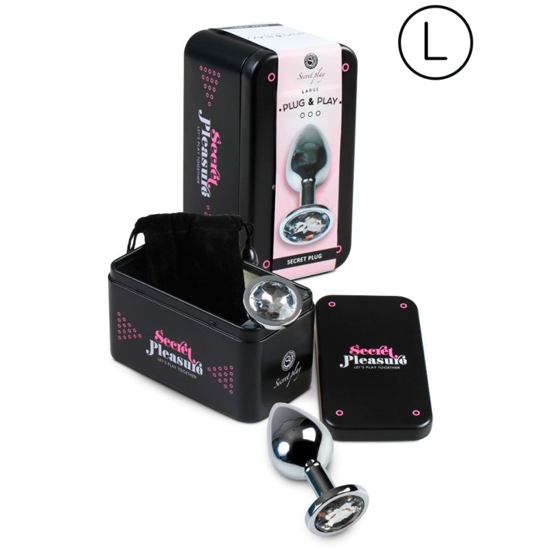 SECRETPLAY - PLUG ANAL TAMANHO L - TRANSPARENTE - Imagem 2