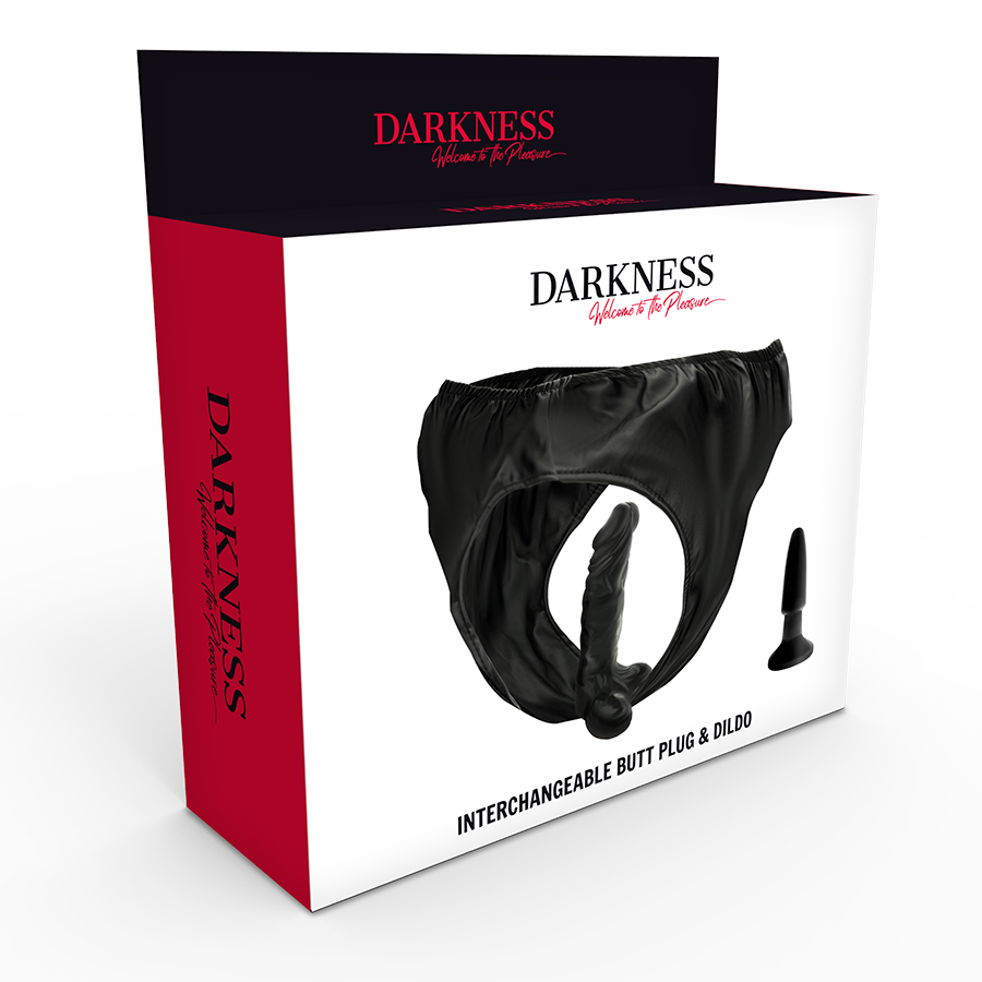 DARKNESS - CALÇA COM PLUG E VIBRADOR INTERCAMBIÁVEL - Imagem 3