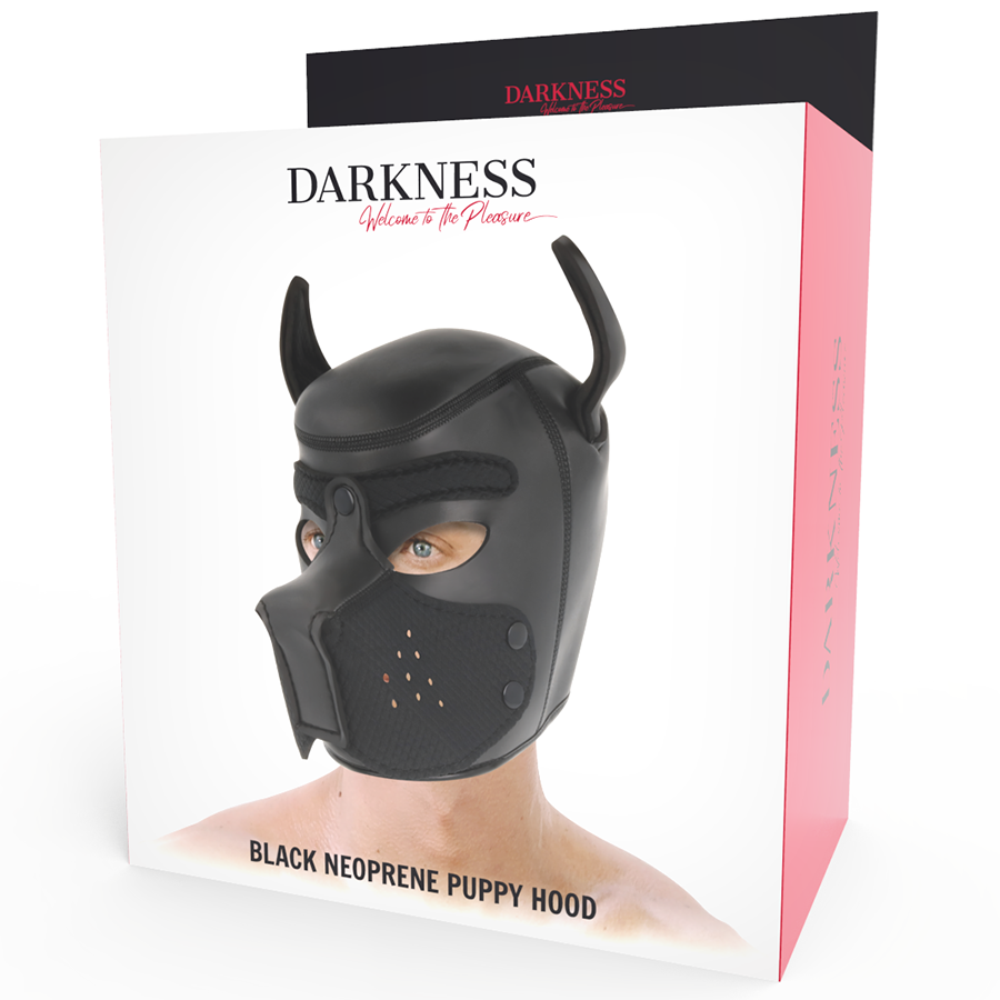 DARKNESS - MSCARA DE NEOPRENE PARA CES COM FOCINHO REMOVÍVEL L - Imagem 5