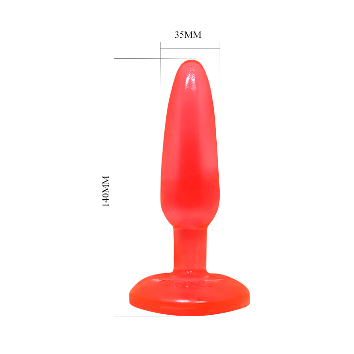BAILE - PLUG ANAL SOFT TOUCH VERMELHO 14.2 CM - Imagem 5
