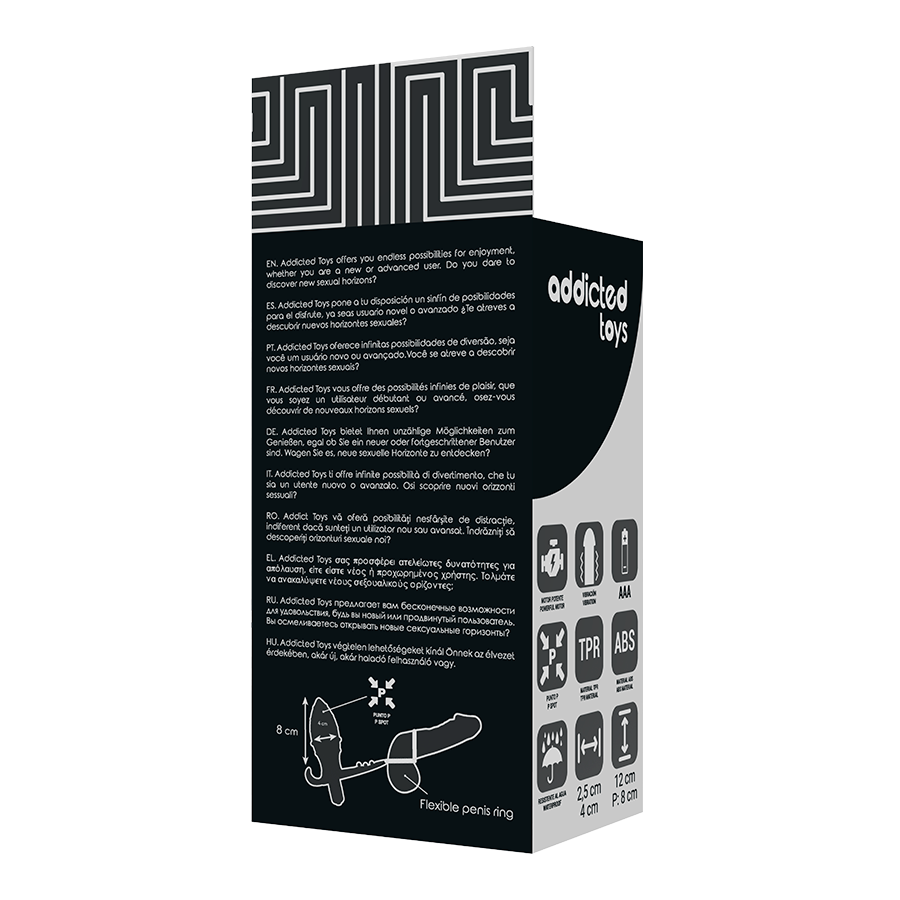 ADDICTED TOYS - PLUG ANAL COM ANEL DUPLO PRETO - Imagem 5