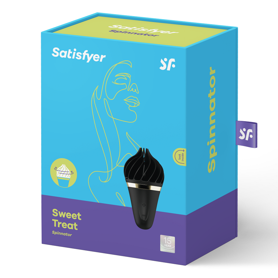 SATISFYER DOCE DELEITE SPINNATOR MARROM E ROSA - Imagem 5