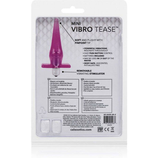 CALEXOTICS - MINI VIBRO TEASE ROSA - Imagem 2