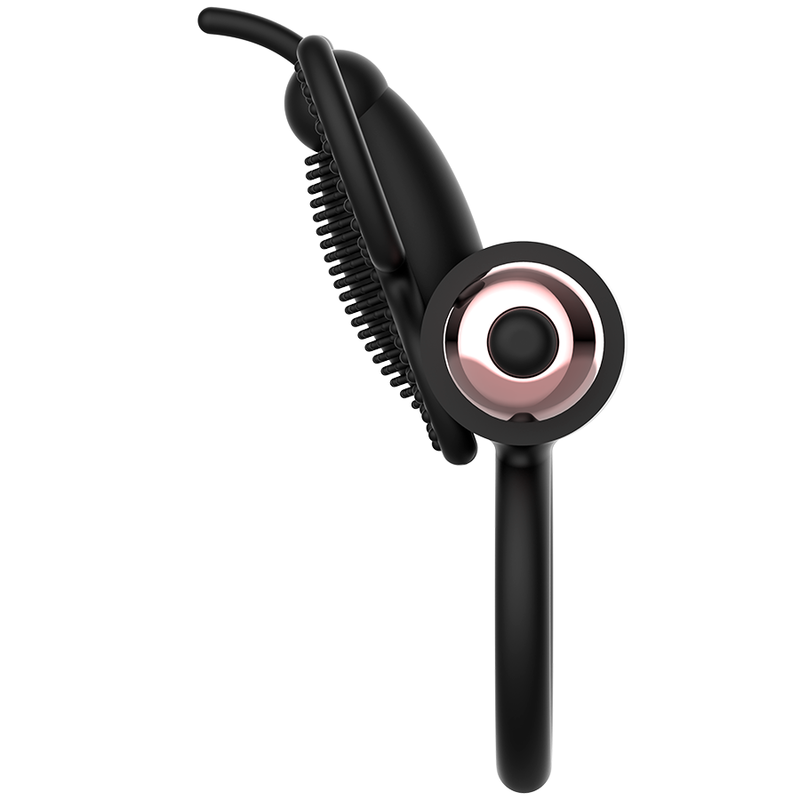 COQUETTE CHIC DESIRE - ANEL BORBOLETA COM VIBRADOR PRETO/ OURO - Imagem 2