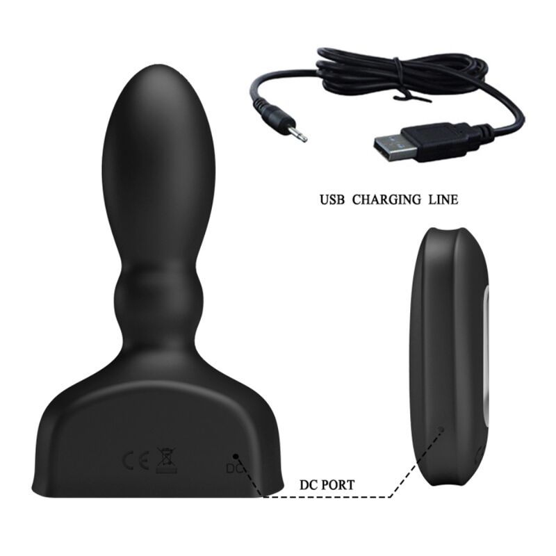 MR PLAY - CONTROLE REMOTO DE PLUG ANAL INFLVEL PRETO - Imagem 3