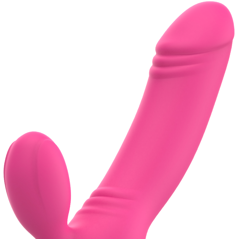 OHMAMA - VIBRADOR DE ESTIMULAÇÃO DUPLA BIX EDIÇÃO DE NATAL ROSA - Imagem 3