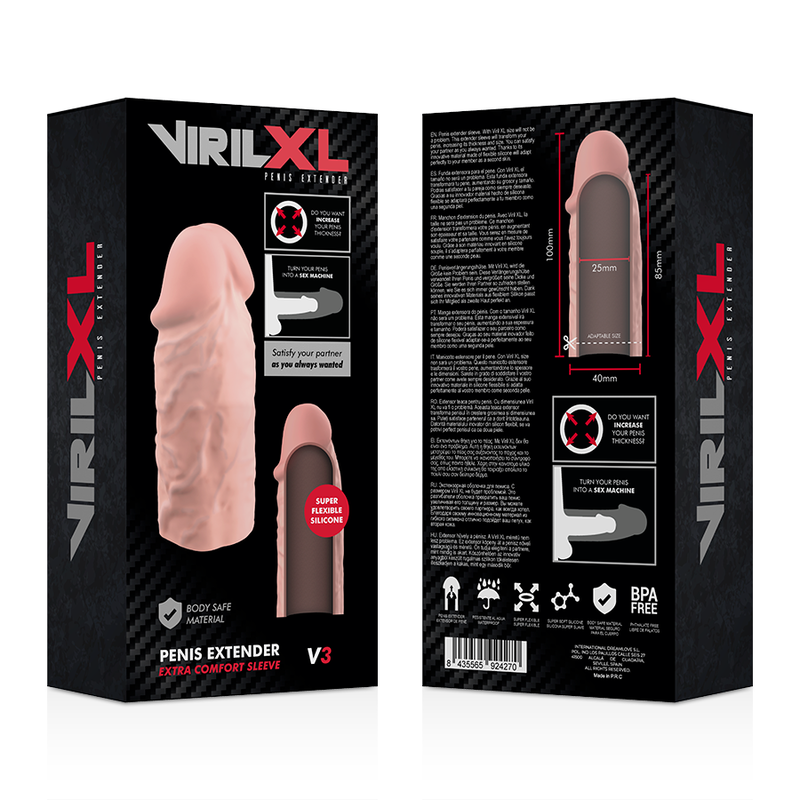 VIRILXL - EXTENSÃO DE PÊNIS NATURAL DE SILICONE LÍQUIDO V3 - Imagem 4