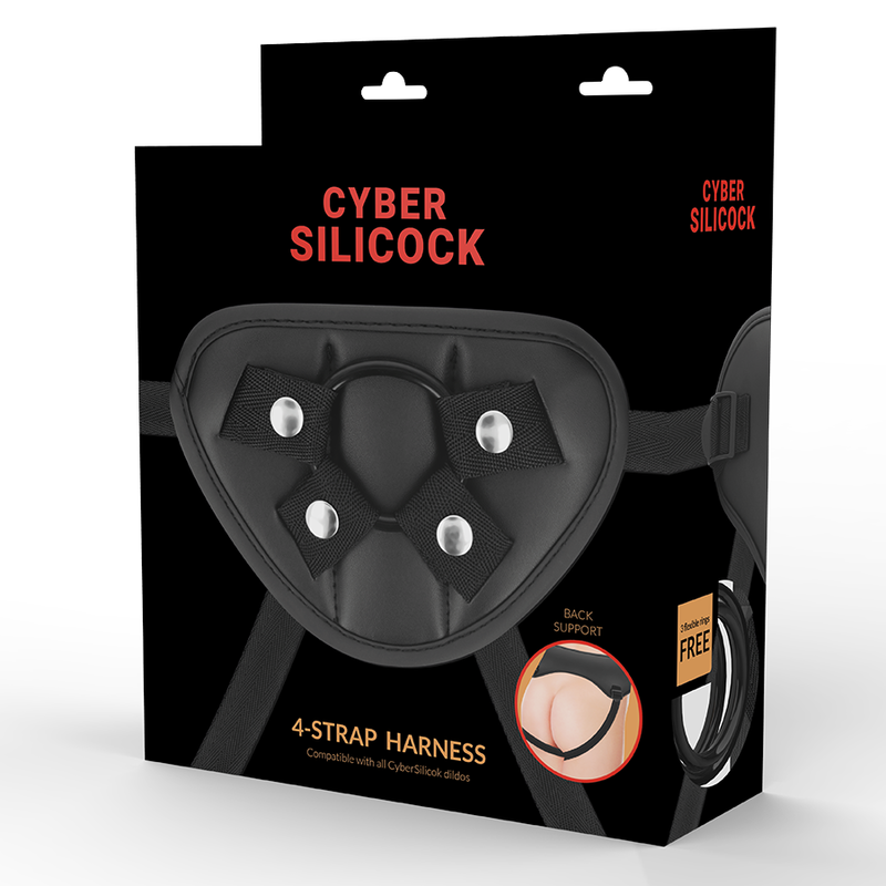 CYBER SILICOCK - ARNÊS DE CINTA COM 3 ANÉIS GRTIS - Imagem 5