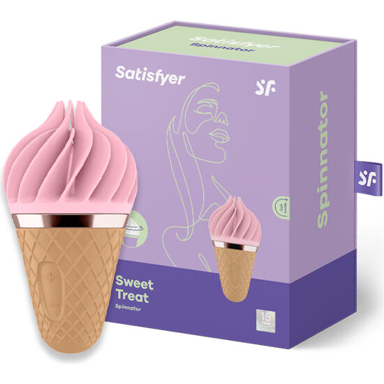 SATISFYER DOCE DELEITE SPINNATOR MARROM E ROSA - Imagem 2