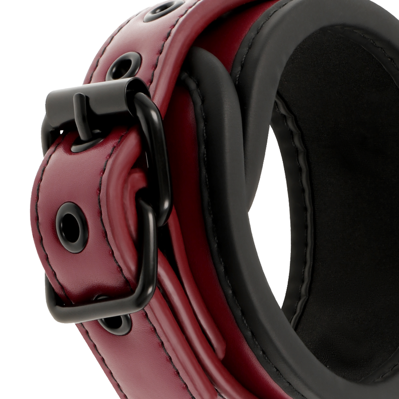 FETISH SUBMISSIVE DARK ROOM - ALGEMAS DE TORNOZELO DE COURO VEGANO COM FORRO DE NEOPRENE - Imagem 4
