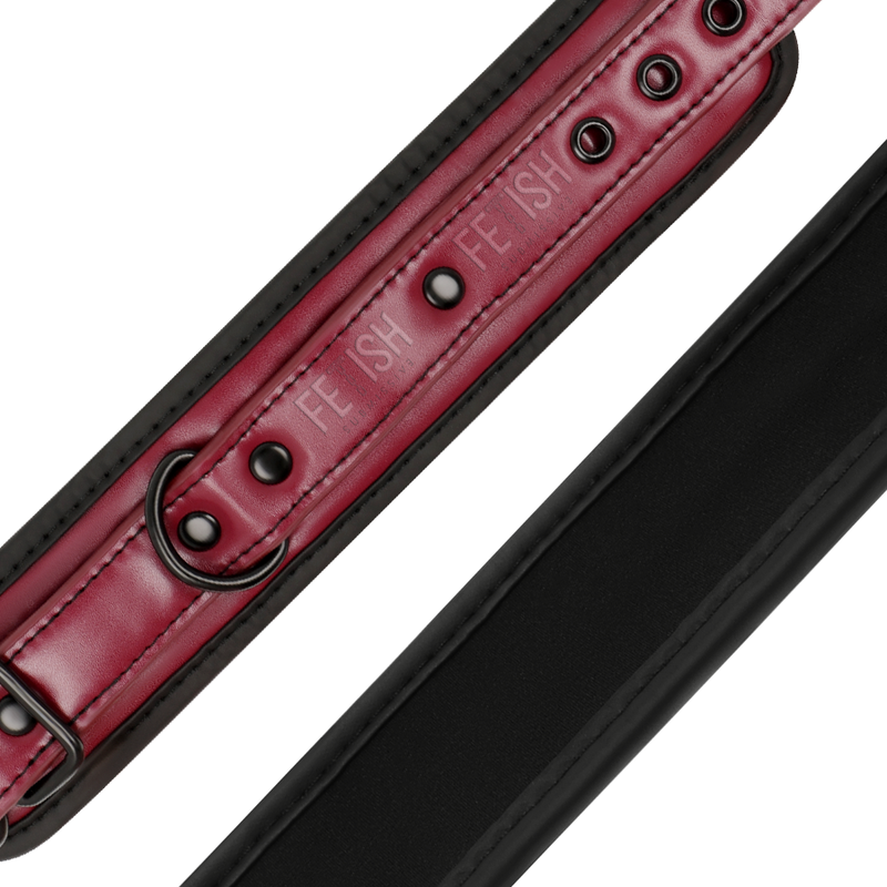 FETISH SUBMISSIVE DARK ROOM - ALGEMAS DE TORNOZELO DE COURO VEGANO COM FORRO DE NEOPRENE - Imagem 5
